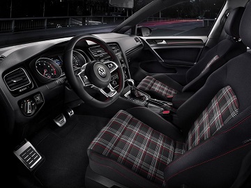 Interior Beauty of the 2021 Volkswagen Golf GTI available at Wyatt Johnson Volkswagen