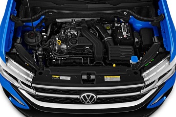 Engine appearance of the 2022 Volkswagen Taos available at Wyatt Johnson Volkswagen