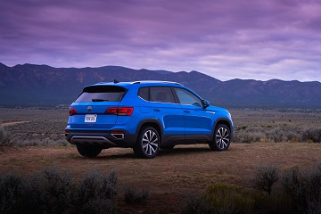 Exterior appearance of the 2022 Volkswagen Taos available at Wyatt Johnson Volkswagen