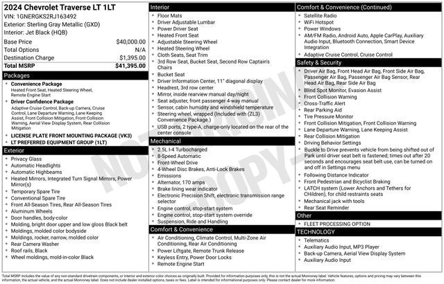 2024 Chevrolet Traverse LT 1LT