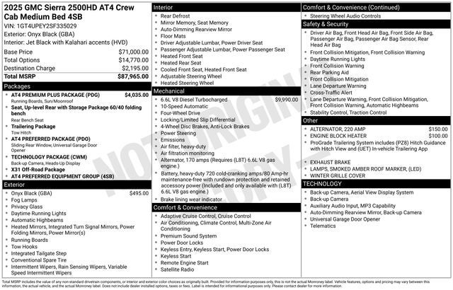 2025 GMC Sierra 2500HD AT4