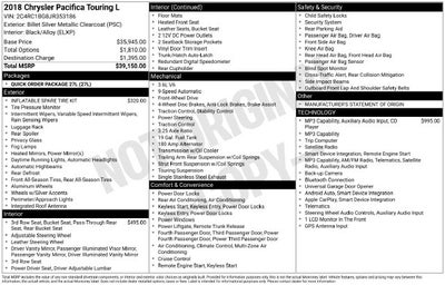 2018 Chrysler Pacifica Touring L