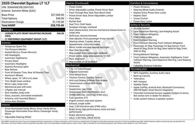 2020 Chevrolet Equinox LT