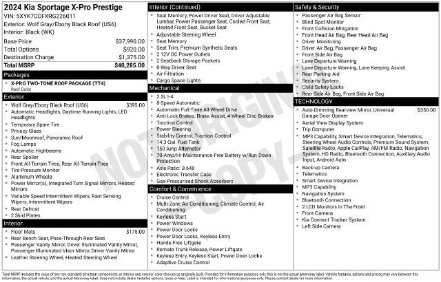 2024 Kia Sportage X-Pro Prestige