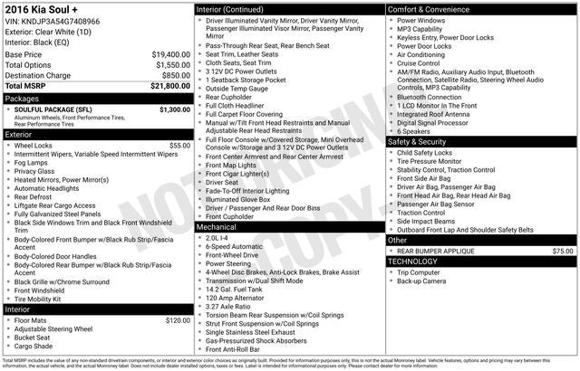 2016 Kia Soul Plus