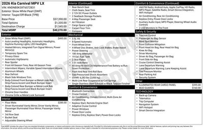 2026 Kia Carnival LX
