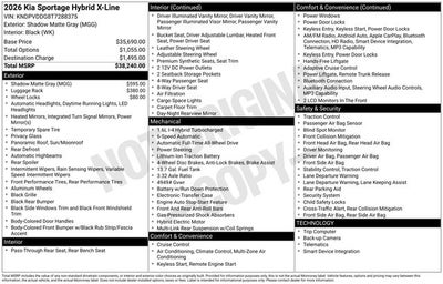 2026 Kia Sportage Hybrid X-Line