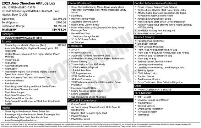 2023 Jeep Cherokee Altitude