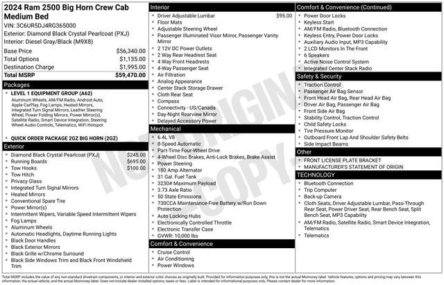 2024 RAM 2500 Big Horn