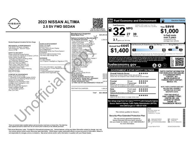 2023 Nissan Altima 2.5 SV