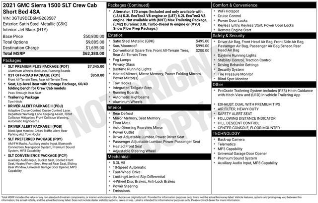 2021 GMC Sierra 1500 SLT