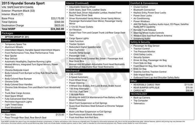 2015 Hyundai Sonata Sport