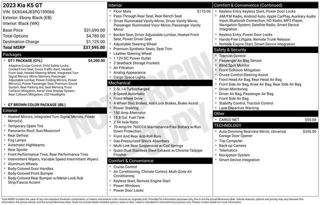 2023 Kia K5 GT