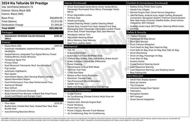 2024 Kia Telluride SX-Prestige