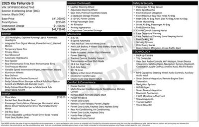 2025 Kia Telluride S