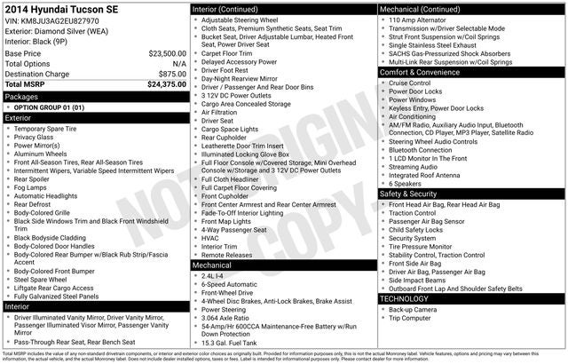 2014 Hyundai Tucson SE