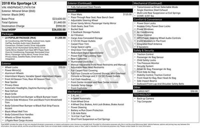 2018 Kia Sportage LX