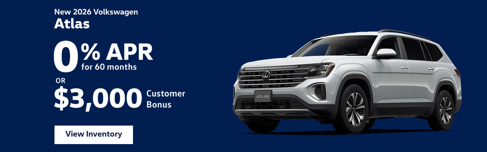 New 2026 Volkswagen Atlas 