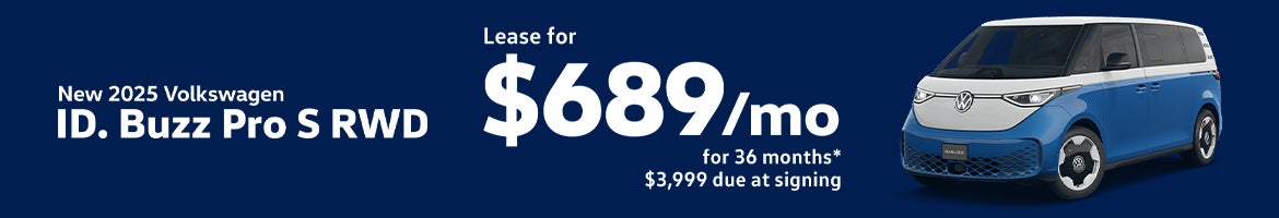 Lease a 2026 VW ID. Buzz Pro S for $689/mo – Clarksville, TN