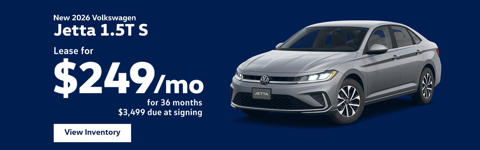 Lease a 2026 VW Jetta S for $249/mo – Clarksville, TN