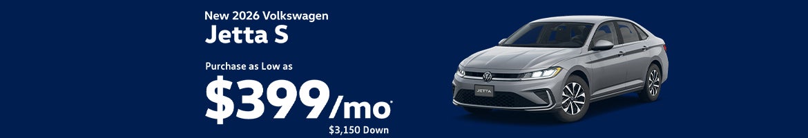 Buy a 2026 Jetta S for $399/mo – Clarksville, TN