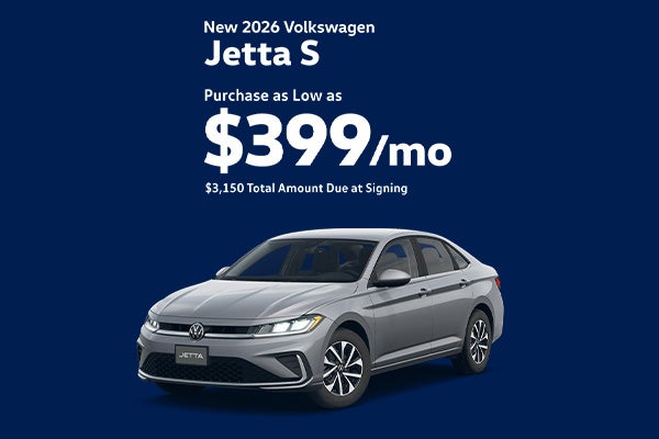New 2026 Volkswagen Jetta S