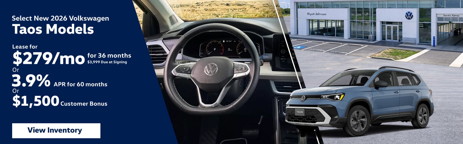 Select New 2026 Volkswagen Taos Models