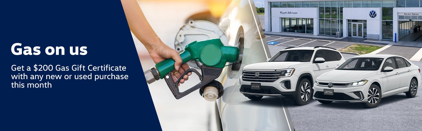 Get a $200 Gas Gift Certificate with any new or used purchas