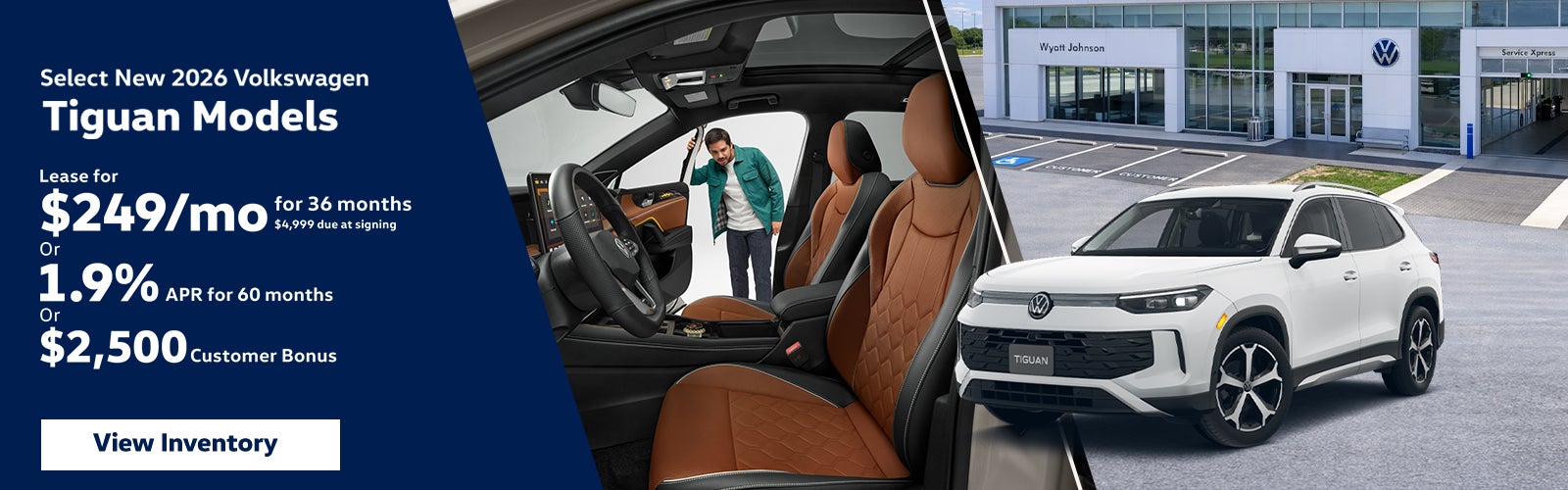 Select New 2026 Volkswagen Tiguan Models
