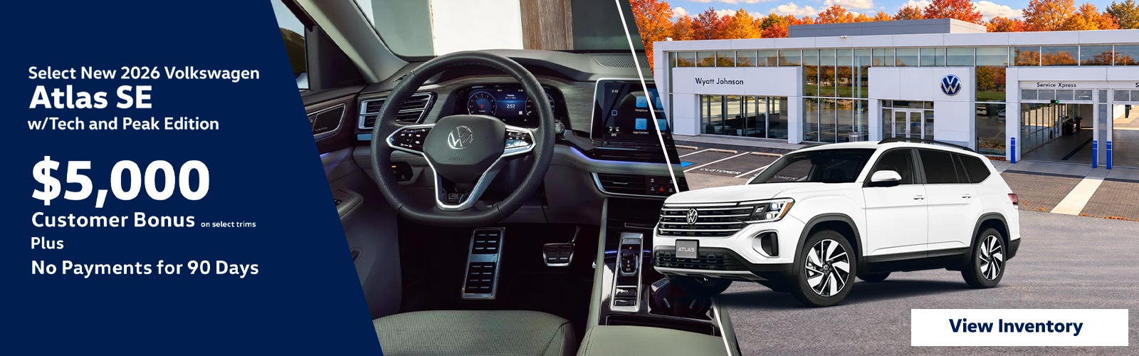 New 2026 Volkswagen Atlas SE w/Tech and Peak Edition