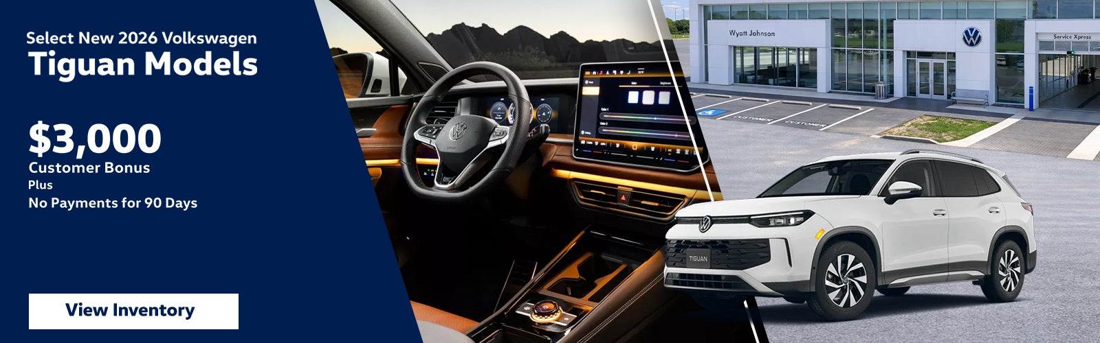 Select New 2026 Volkswagen Tiguan Models