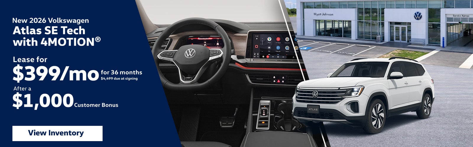 New 2026 Volkswagen Atlas SE Tech with 4MOTION®